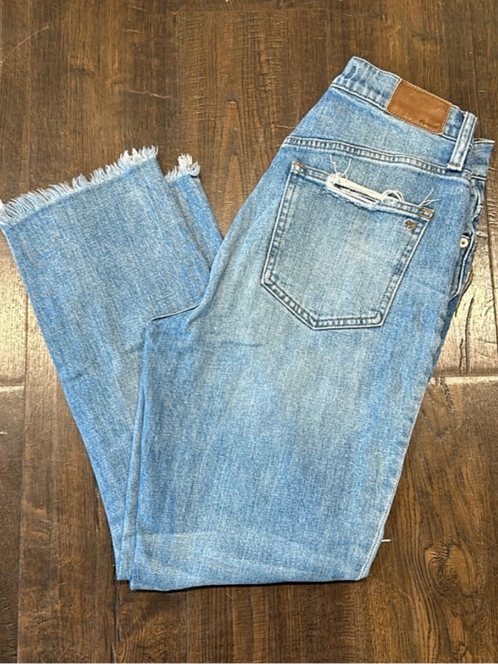 Madewell Light Wash Straight Leg Jeans